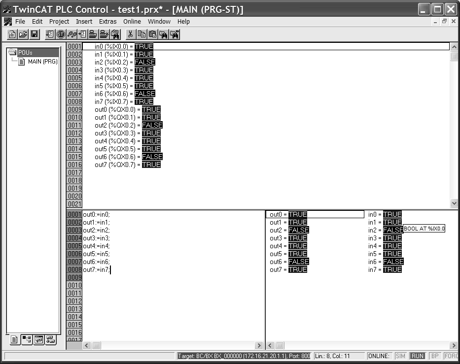 Gdy program w sterowniku różni się od aktualnie uruchamianego, system wyświetli okno komunikatu umożliwiające zaprogramowanie sterownika nowa wersja programu.