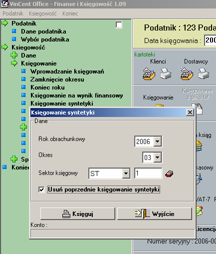 W danych podatnika na zakładce dane sterujące możemy ustawić nowe opcje sterujące programem Zapamiętywanie ustawień kontrolek powoduje zapamiętanie wszystkich ustawień o których pisaliśmy w pierwszym