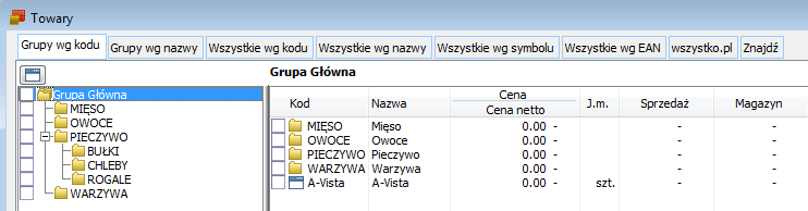 W celu sprawdzenia czy w XL u istnieją grupy, towary oraz producenci tacy jak w sklepie należy kliknąć Dopasuj w części Dopasowanie towarów, grup i producentów.