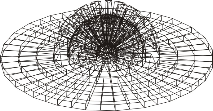 m=0.73333333; SiatX=dil(1,m) dil(2,m) dil(3,m) SiatGT; Agave1=SiatX#SiatDT#AgavP; use&,vt(2),vm(2),c(1,2),c(4,10),vh(-2247,-129,550,0,0,0,0,0,1); draw Agave1; <> clear; (*)Podstawa(*)