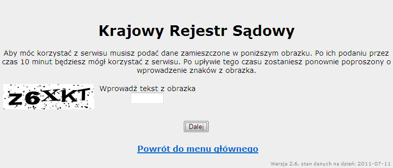 ograniczenia podmiotom w ST CEIDG Strona 7 z 26 także do sortowania według numeru wpisu w tym celu, należy wybrać ikonę w kolumnie Numer wpisu.