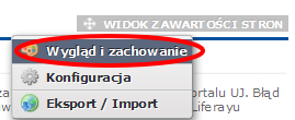 Musimy zdecydować o rodzaju naszej zakładki czy mają być to wiadomości, wydarzenia czy może treść własna? Przykładem treści własnej jest zakładka Nasze media na stronie głównej UJ.