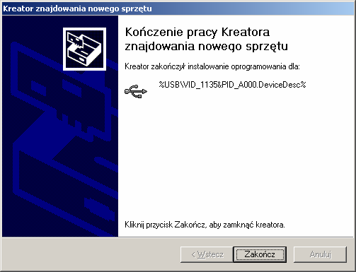 Po prawidłowym zainstalowaniu, przyszedł czas na przygotowanie pamięci EEPROM do zapisania.