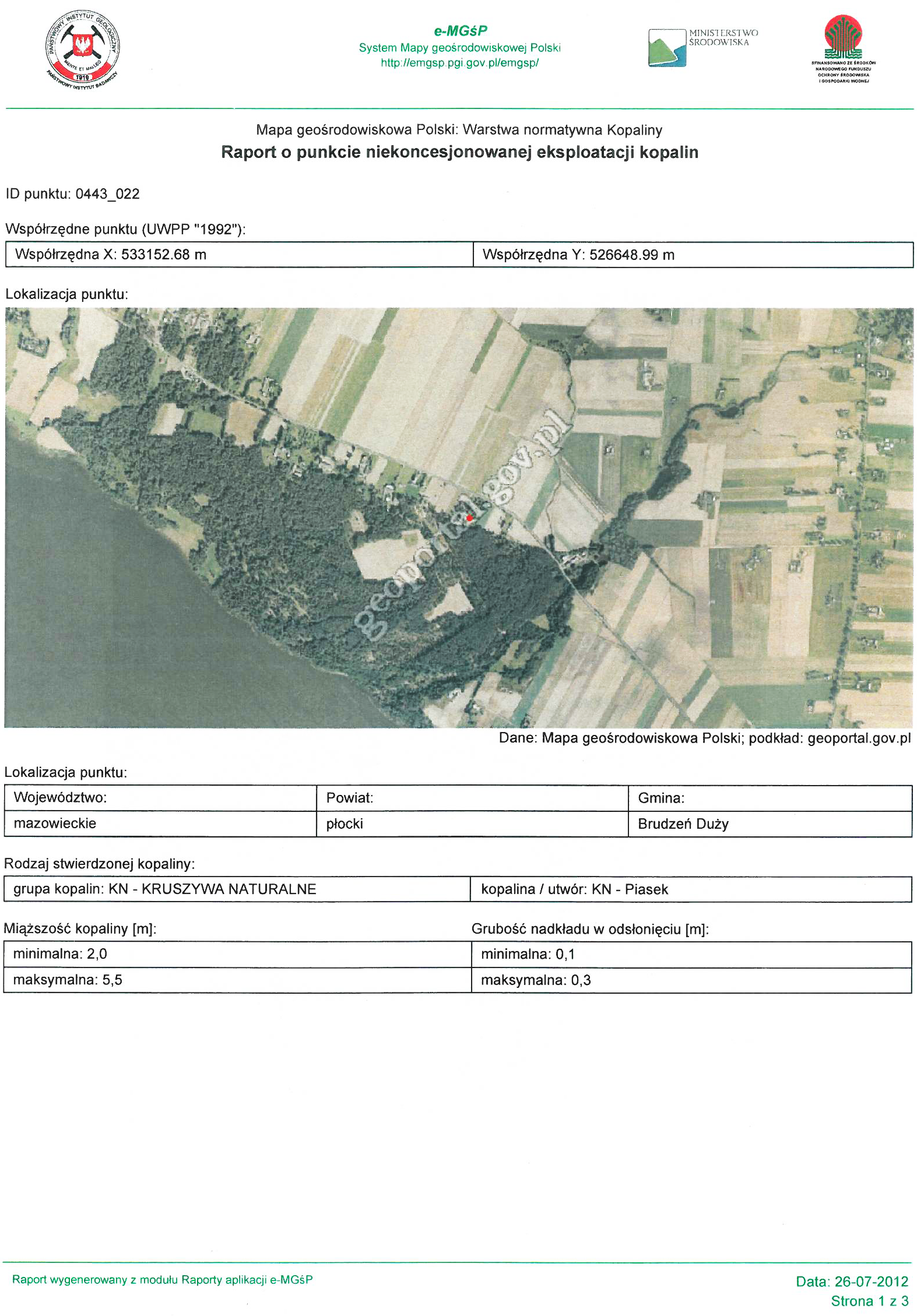124 Walentek i inni 2016 / Gospodarka Surowcami Mineralnymi Mineral Resources Management 32
