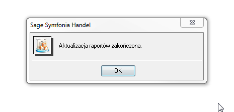 W momencie zalogowania ukaże się dialog informujący o obecności nowych raportów. Wybierz przycisk Wczytaj. 6.