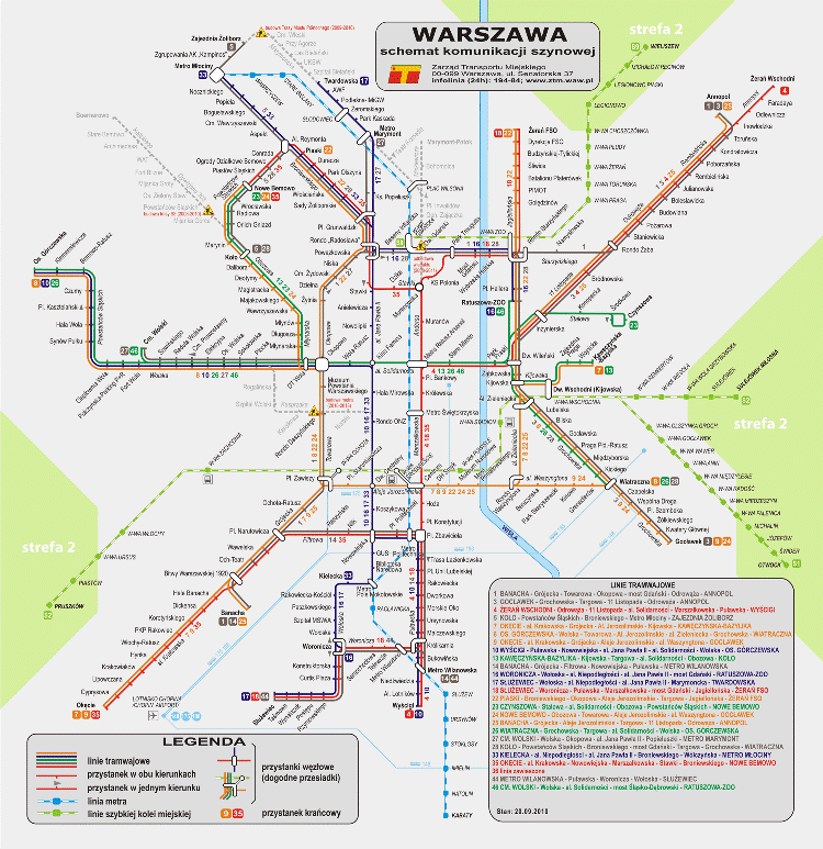 Tramwaje w liczbach 126 km tras 364 km linii 25 linii