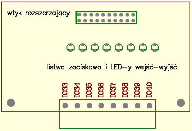1.3 Moduły rozszerzające Na płycie jednostki centralnej - poniżej wyświetlacza LCD i przycisków - może być montowane gniazdo rozszerzeń a do niego moduły rozszerzające.