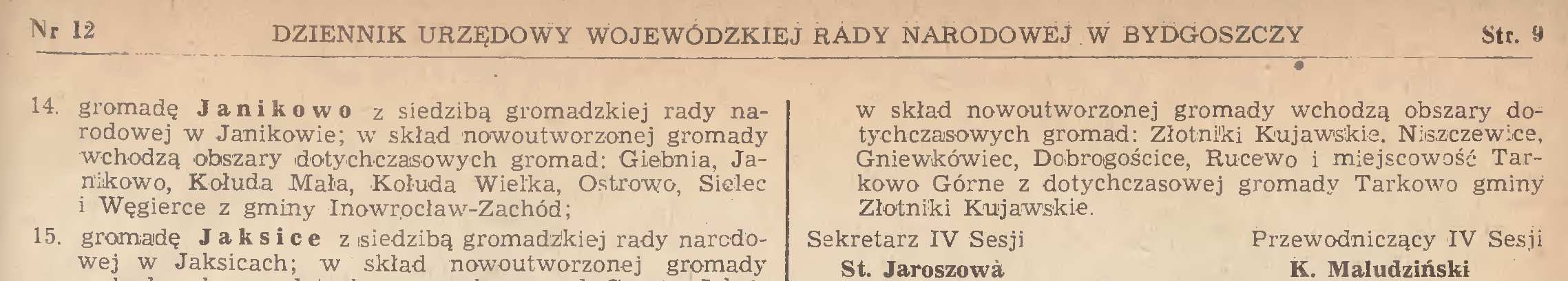 Akt powołania gromadzkich