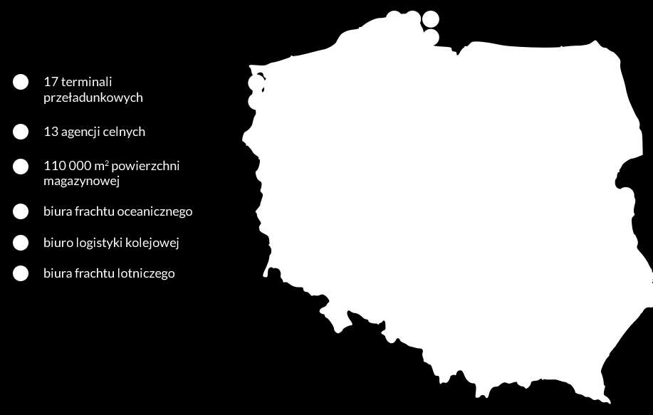 Sieć logistyczna w Polsce jest zintegrowana z globalną siecią DB Schenker, co umożliwia polskim firmom światową wymianę towarów.