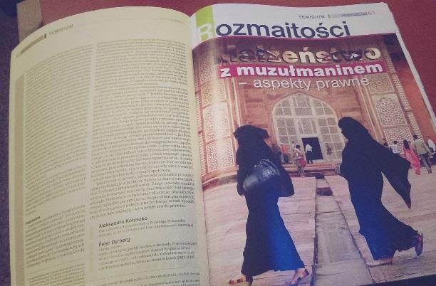 ARTYKUŁY I PUBLIKACJE W 2015r. członkowie Pracowni Badań Praw Orientalnych opublikowali ponad trzydzieści artykułów naukowych.