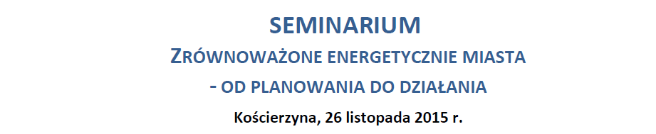 fot M. Przytarska 26 LISTOPADA ODBĘDZIE SIĘ OGÓLNOPOLSKIE SEMINARIUM PN.