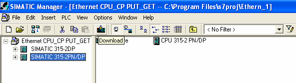 4.9 Następnie naleŝy załadować ustawienia sprzętowe oraz program do wszystkich CPU zawartych w projekcie.