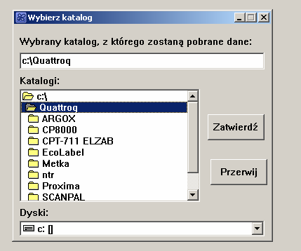 Quattro - przewodnik po podstawowych operacjach w programie 11 PRZYJĘCIE TOWARU - FORMAT ELEKTRONICZNY 1.