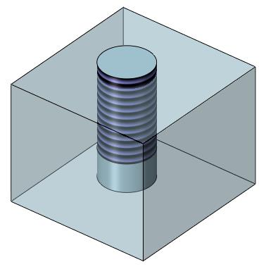 Statyczna geometria tworzona będzie, jeśli opcja "Wspólna kopia" będzie wyłączona, wszystkie elementy geometrii szyku nie mają żadnego powiązania z ich oryginalną geometrią, a cechy wygenerowane w