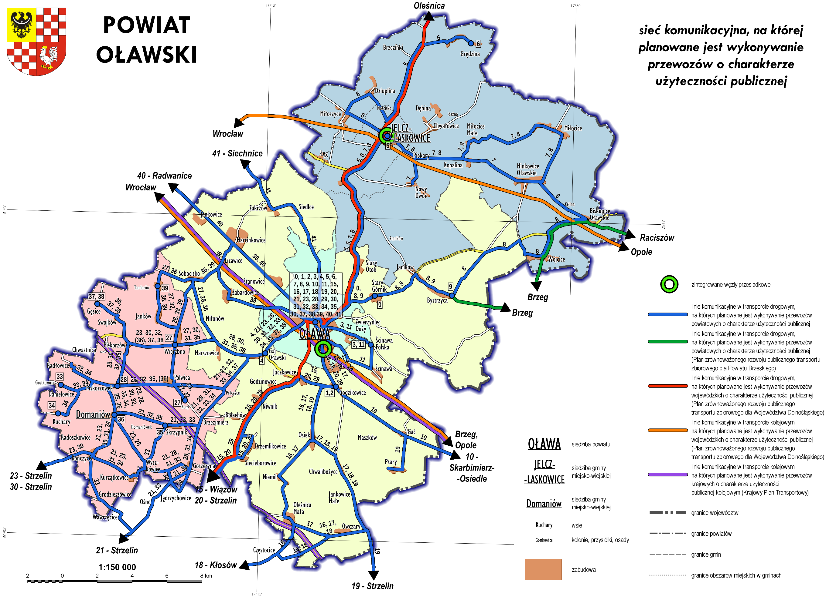Plan zrównoważonego rozwoju publicznego transportu zbiorowego dla Powiatu Oławskiego Rys. 8.1.