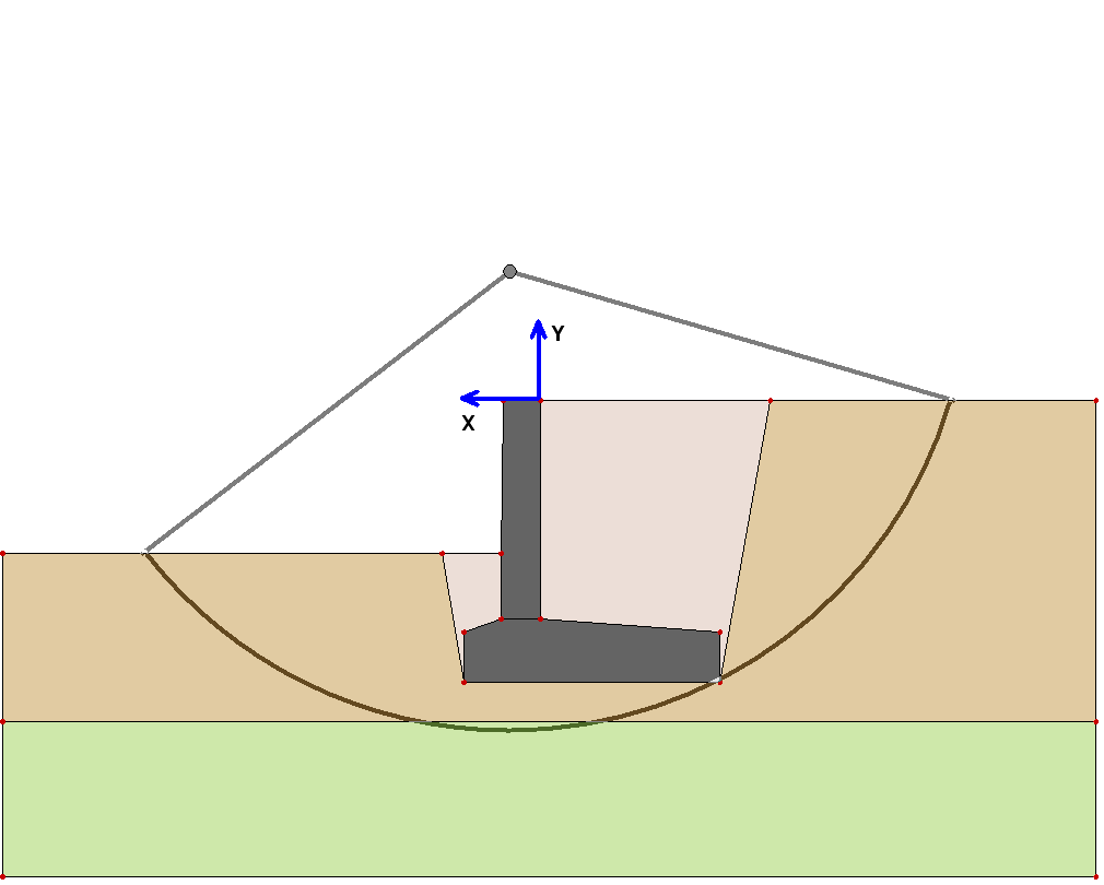 Charakterystyka łuku: x śr = 0.24 m; y śr = 1.00 m; R = 3.