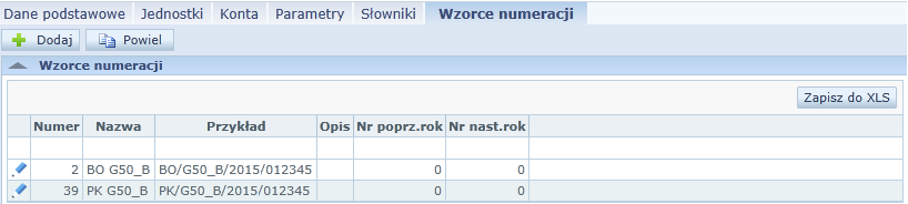 Finanse Na zakładce Wzorce numeracji można zmienić automatycznie wygenerowane przez program wzorce numeracji (zob. Jak zdefiniować wzorce numeracji dokumentów?, str. 31). Rysunek 20.