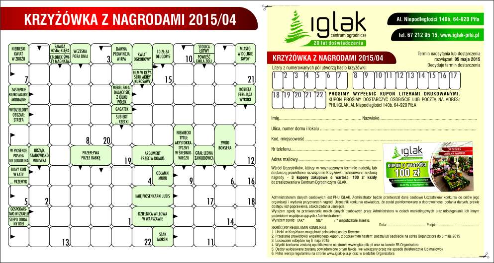 O 15 OGŁOSZENIA DROBNE SPRZEDAM BRYKIET, PELET DRZEWNY. BARLINEK, tel. 67/213 06 70, 792 820 411. PRACA Nie miec kie za sił ki ro dzin ne.