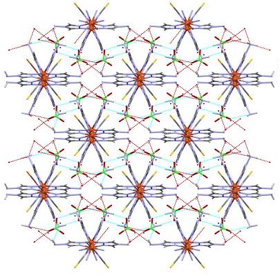 [Cu 4 (NCS) 6 (dpyam) 4 (O 2 CH) 2 (H 2 O) 2 [Cu(im) 2 (NCS) 2 ] Rys.34.