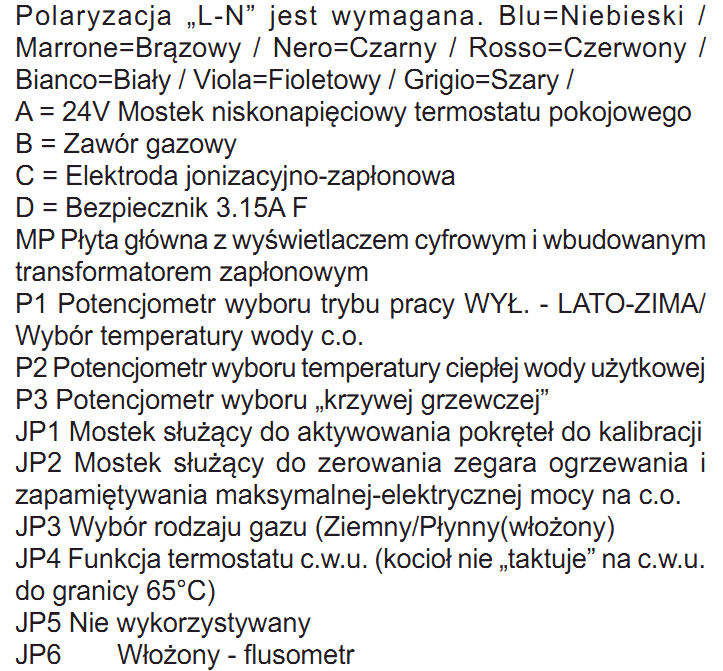 MYNUTE S kocioł tradycyjny SCHEMAT ELEKTRYCZNY (Kocioł
