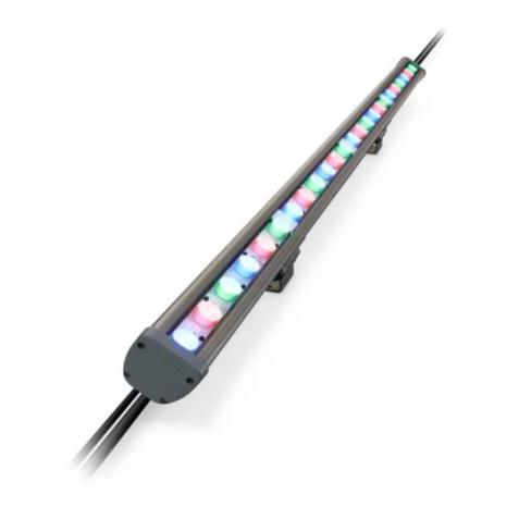 Vaya Linear MP RGB Specyfikacja techniczna: Korpus profil aluminiowy Płaska szyba hartowana; posiada IK07 IP66 Wydajność: BCP424 RGB RGB 10x50 50 610mm 450lm 450lm 1210mm 1800lm 1800lm Sterowanie:
