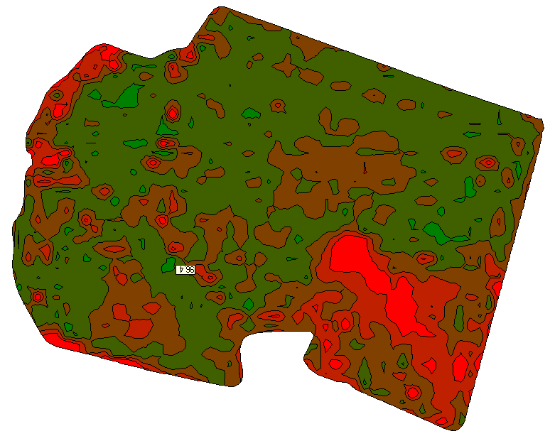 Mapy stref pola Mapa wartości pomiarowych przewodności