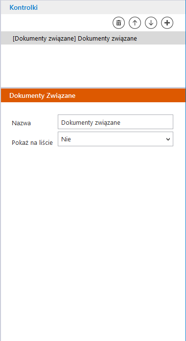 Rys. 60 Kontrolka Dokumenty związane i jej właściwości. Warianty wiązania dokumentu Comarch ERP XL z dokumentem wystawionym w aplikacji NOD i prezentacja wiązania w aplikacji NOD: 1.