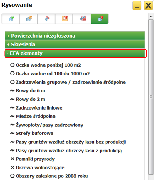 zamieszczoną na stronie internetowej Agencji należy wrysować deklarowany element proekologiczny.