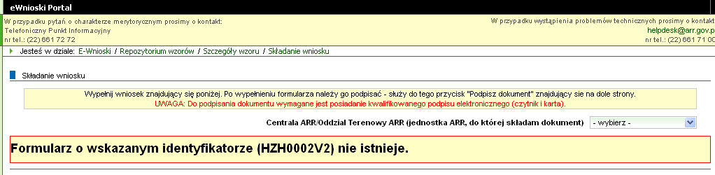 11 Wczytywanie dokumentu Jeżeli użytkownik przy poprzednim wypełnianiu wniosku zapisał go na dysk ma możliwość jego wczytania.