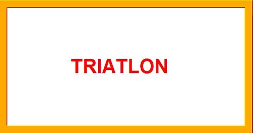 Zadanie nr 3: TRIATLON - rozwiązują kat. A i B (57 punktód.) Baltikowie spotkali się, by rozegrać triatlon. Triatlon jest konkursem złożonym z 4 dyscyplin: pływania, kolarstwa i biegu. a.