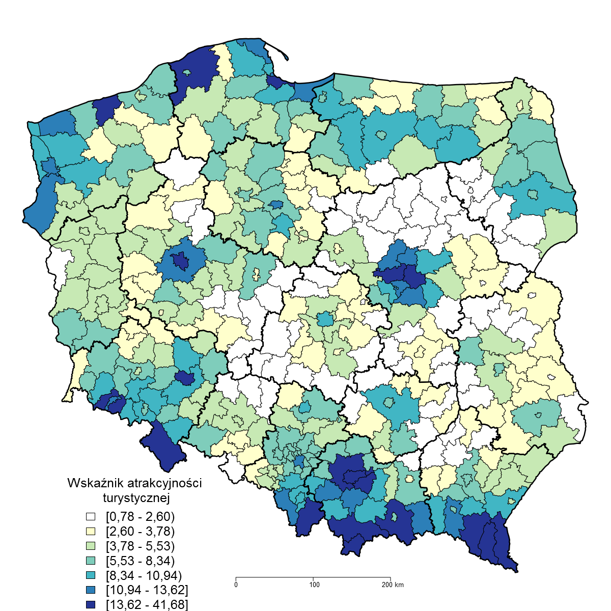 środowiskowych, ale i kulturowych, zyskują dodatkowo na wzajemnej bliskości i bogatych zasobach środowiskowych i kulturowych na Słowacji, tuż za granicą. Kolejne dwie lokaty zajmują Wrocław (6) i pow.