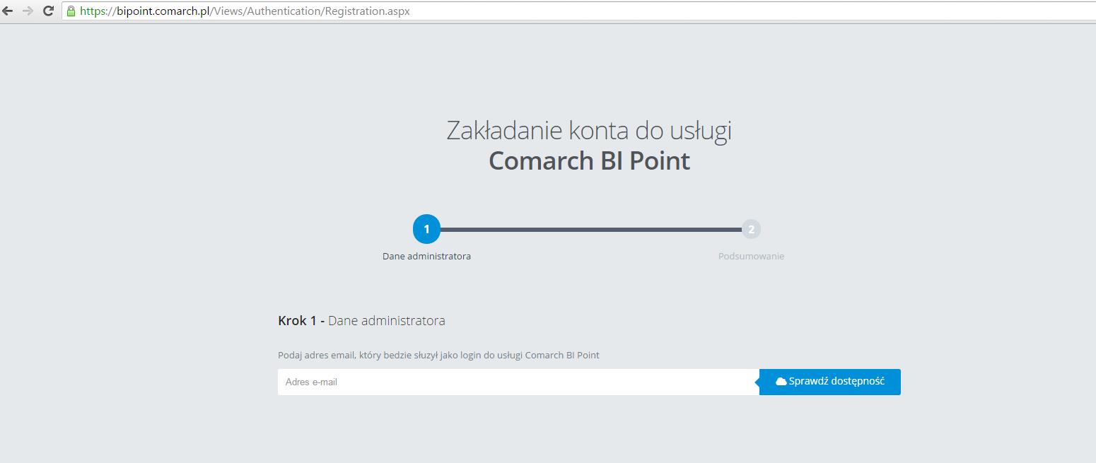 1. Rozpoczęcie korzystania z BI Point Comarch BI Point działa całkowicie w przeglądarce internetowej dlatego do pełnego korzystania wymagane jest jedynie urządzenie z przeglądarką i dostępem do