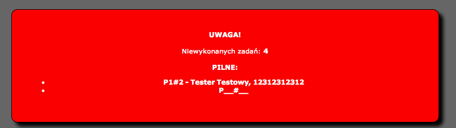 Rysunek 9. Wezwania Każde wykonane wezwanie należy potwierdzić, klikając na ikonke zapętlonej strzałki, pokazanej na rysunku poniżej, daje to gwarancję że wezwanie zostało sprawdzone i wykonane.