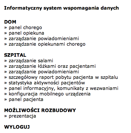 4. Prezentacja systemu System został stworzony w oparciu o najpopularniejsze i najczęściej aktualnie stosowane technologie informatyczne.