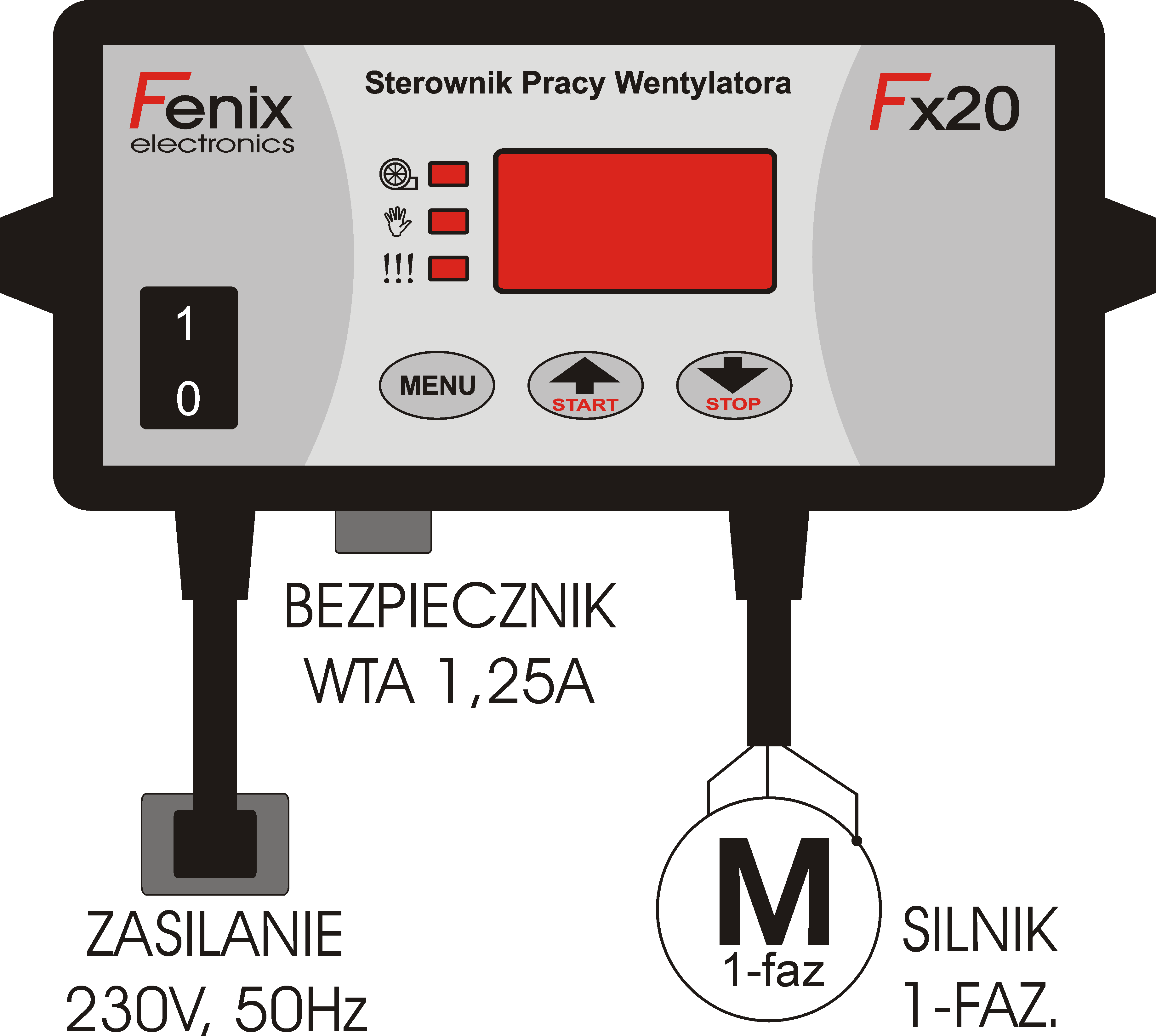 Producent nie ponosi odpowiedzialności za uszkodzenia sterownika i elementów instalacji powstałych w wyniku niewłaściwego montażu, lub eksploatacji niezgodnej z przeznaczeniem wyrobu. 1.