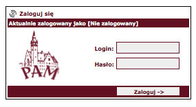 -> następnie należy podać nazwę użytkownika (Login) oraz Hasło: Prosze zwrócić uwagę na małe i wielkie litery i czy na klawiaturze nie jest aktywny klawisz Caps Lock.