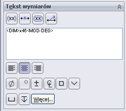 Rysunek 13. Wymiary przekroju A - A Własne teksty przy wymiarach Na rys.