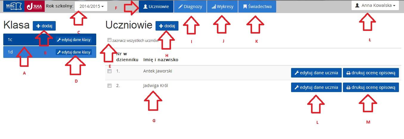 opcję Wyłącz sprawdzanie nr. PESEL i wpisujemy numer dokumentu, który został wpisany do księgi uczniów podczas przyjęcia dziecka.