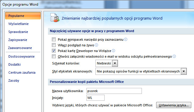 wyrównanie do prawej wyrównanie do środka POLA TEKSTOWE WIELOWIERSZOWE Jak sformatować pole tekstowe, aby obejmowało kilka wierszy i można było pisać jednym ciągiem?