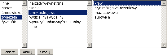 wybranej pozycji z listy badań i wybraniu funkcji Dodaj, pojawia się okno zatytułowane Edycja planu badań monitoringowych. W polu Nazwa można wprowadzić nazwę Planu badań monitoringowych.