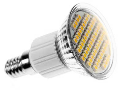 400 lm energoozczędna żarówka LED o mocy 4,8. tyk E14 Barwa biała. Kąt świecenia 180 RA>80 Żarówka ECO-LED jet nowoczeną żarówką wykorzytującą jako źródło światła półprzewodnikowe diody LED.