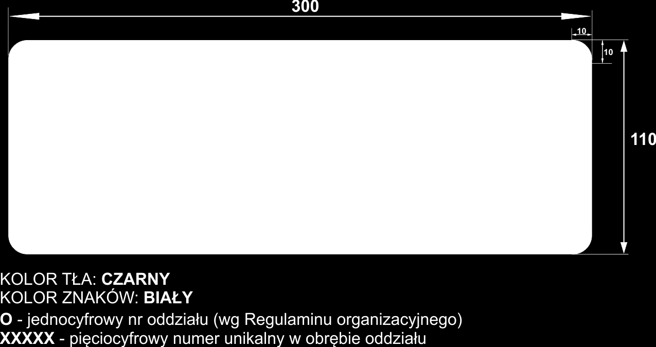 4.2 Numeracja łączników SN w linii OXXXXX gdzie: O-jednocyfrowy nr oddziału (wg Regulaminu organizacyjnego)