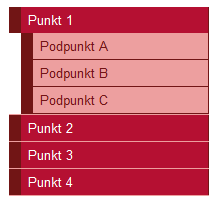 #nawigacja ul ul li {} element listy drugiego poziomu (podmenu). [CSS I XHTML ĆWICZENIE 4] dr Artur Bartoszewski #nawigacja ul ul {} odnosi się do listy wewnętrzne (podmenu).