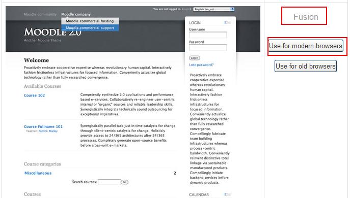 3. Zaloguj się jako administrator na swojej platformie i w menu Administracja serwisu wybierz: Wygląd Tematy Wybór kompozycji 4.