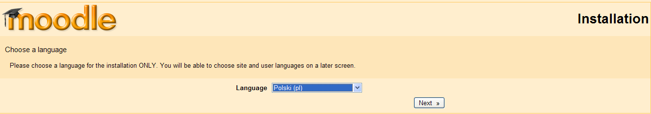 Instrukcja instalacji Moodle 1. Wymagania Minimalne wymagania systemowe serwera na którym będzie przeprowadzana instalacja: - PHP min. - 4.4.7 zalecane - 5.x - MySQL min. - 4.1.22 zalecane - 5.