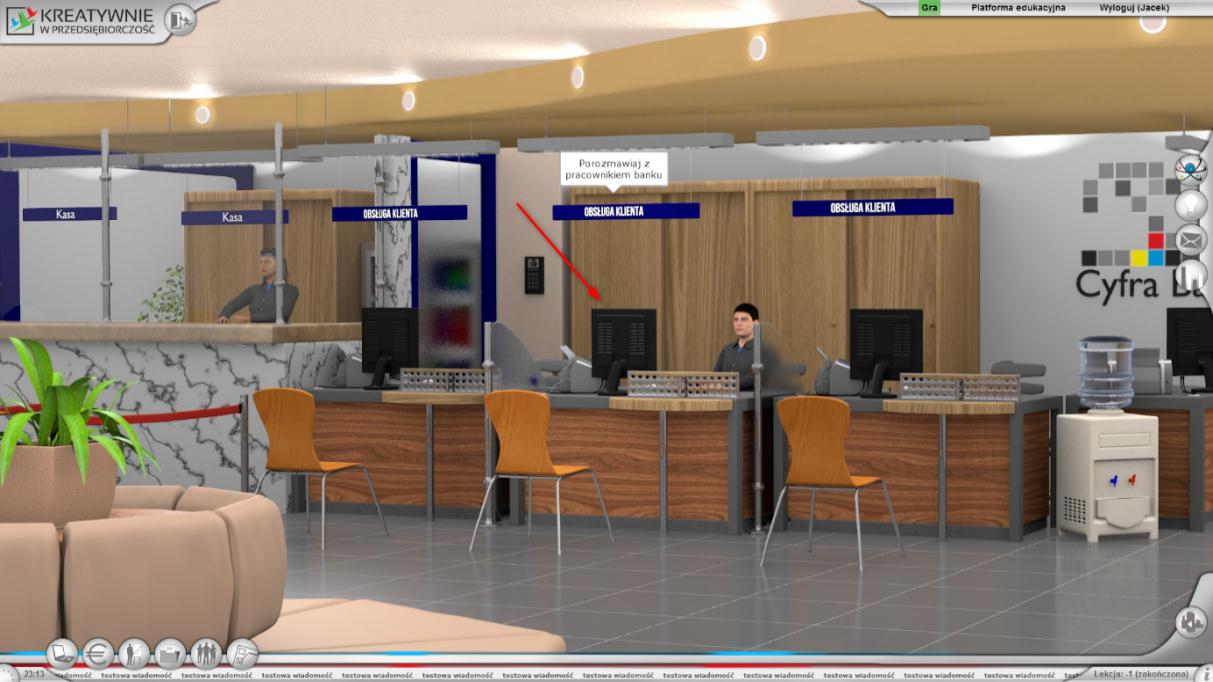 Foto 27. Przykładowe wnętrze banku. 2.1.3.5.