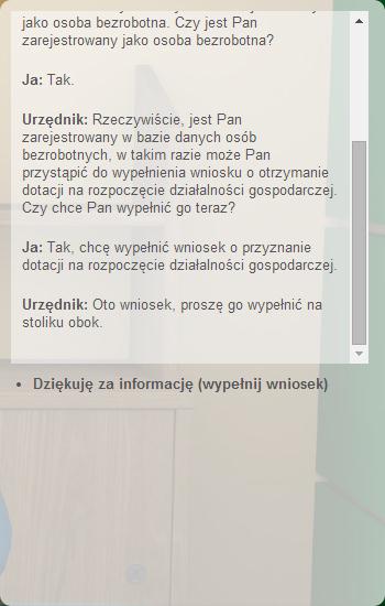 Po wybraniu jej będziemy mieli możliwość wypełnienia wniosku o dotację lub odejścia od okienka: Foto