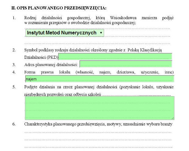 Foto 69. Wniosek o dofinansowanie. Foto 70. Wniosek o dofinansowanie cd.