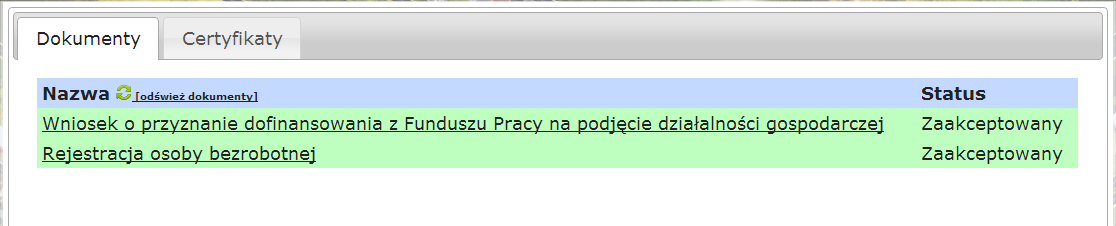 3.3. Lekcja 3 3.3.1. Zatwierdzenie wniosków o dotacje przez nauczyciela, decyzja o przyznaniu dotacji z Urzędu Pracy Foto 73. Rozpoczęcie lekcji nr 3.