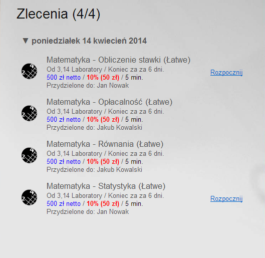 Foto 122. Umowa o świadczeniu usług. Wykonywać zlecenia można tylko poza zajęciami szkolnymi.